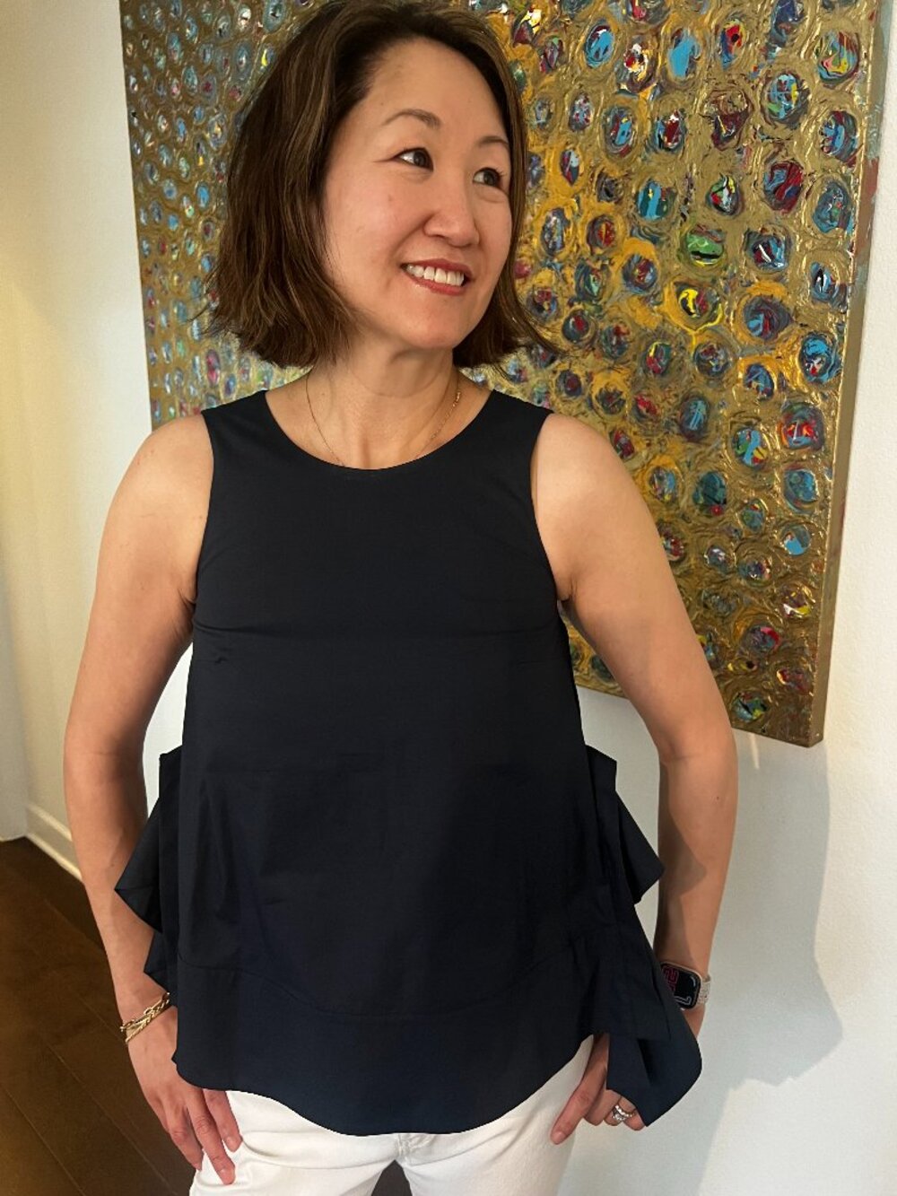 Meimeij Navy Top